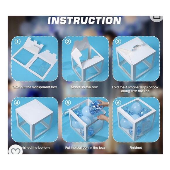 ONE First Birthday Balloon Boxes & Party Balloon Stand Column Tower - Picture 8 of 9